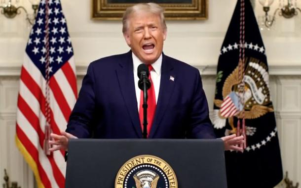 Trump em seu discurso na Assembleia Geral da ONU