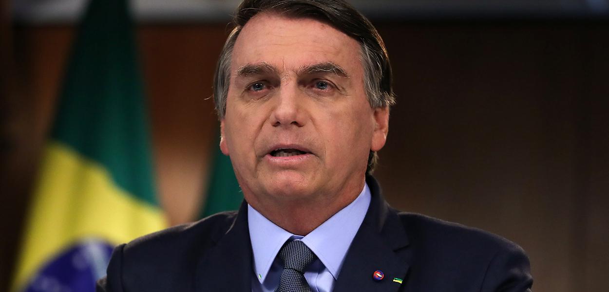 Jair Bolsonaro discursando na ONU