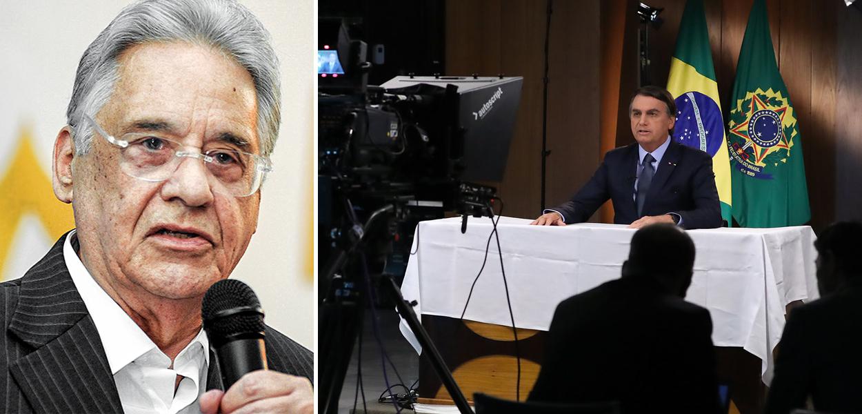 Fernando Henrique Cardoso e Jair Bolsonaro