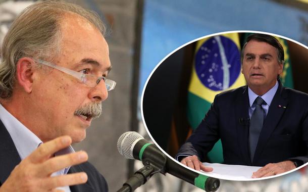 Aloizio Mercadante e Bolsonaro discursando na ONU