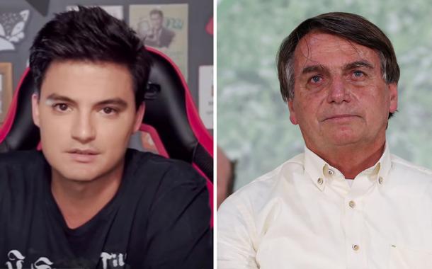 Felipe Neto e Jair Bolsonaro