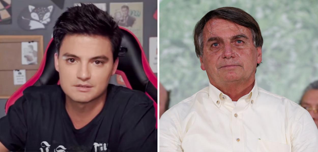 Felipe Neto e Jair Bolsonaro