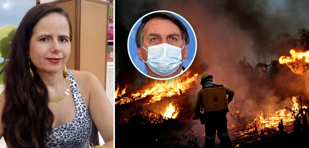 Roberta Graf, Jair Bolsonaro e queimada no Pantanal