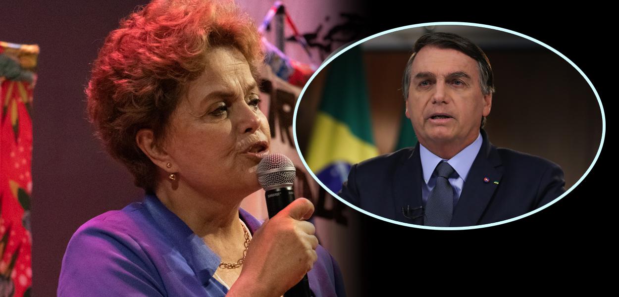 Dilma Rousseff e Jair Bolsonaro