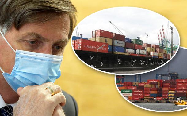Jair Bolsonaro e porto de Santos