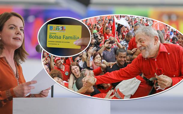 Gleisi Hoffmann, cartão do Bolsa Família e Lula