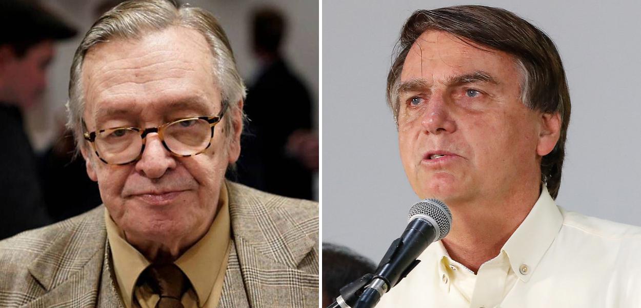 Olavo de Carvalho e Jair Bolsonaro