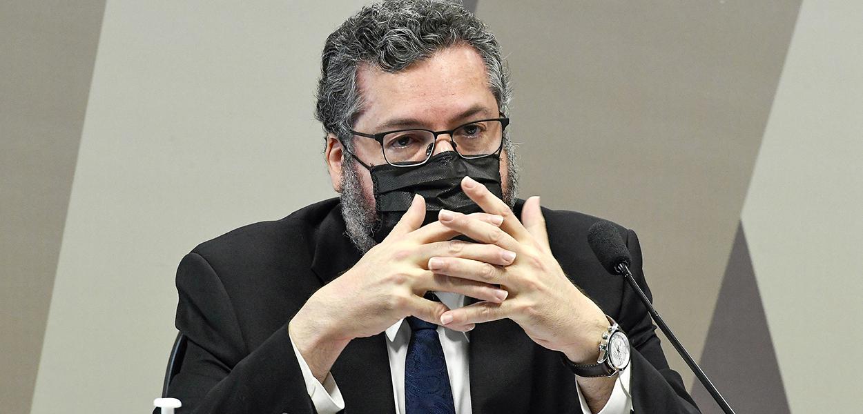 Chanceler Ernesto Araújo na Comissão de Relações Exteriores e Defesa Nacional. 24 de setembro de 2020