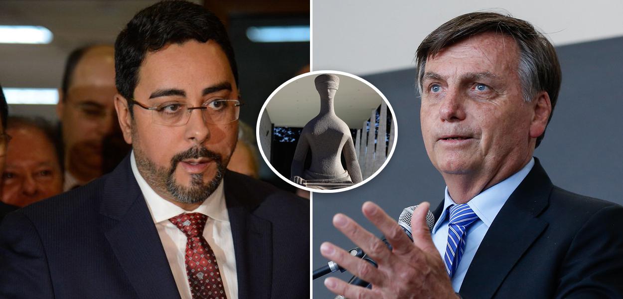 Marcelo Bretas, fachada do STF e Jair Bolsonaro