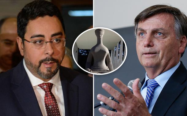 Marcelo Bretas, fachada do STF e Jair Bolsonaro