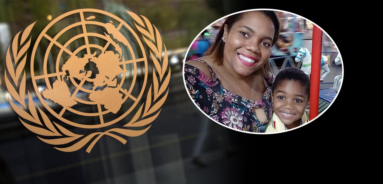 ONU | Mirtes, mãe do menino Miguel (Foto: Reuters | Reprodução) ONU | Mirtes, mãe do menino Miguel
