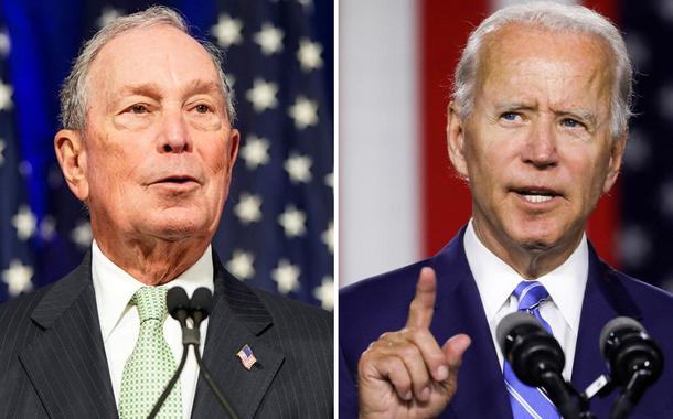 Michael Bloomberg e Joe Biden