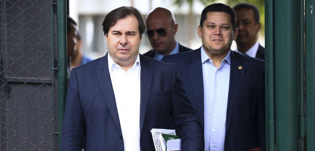 Rodrigo Maia e Davi Alcolumbre