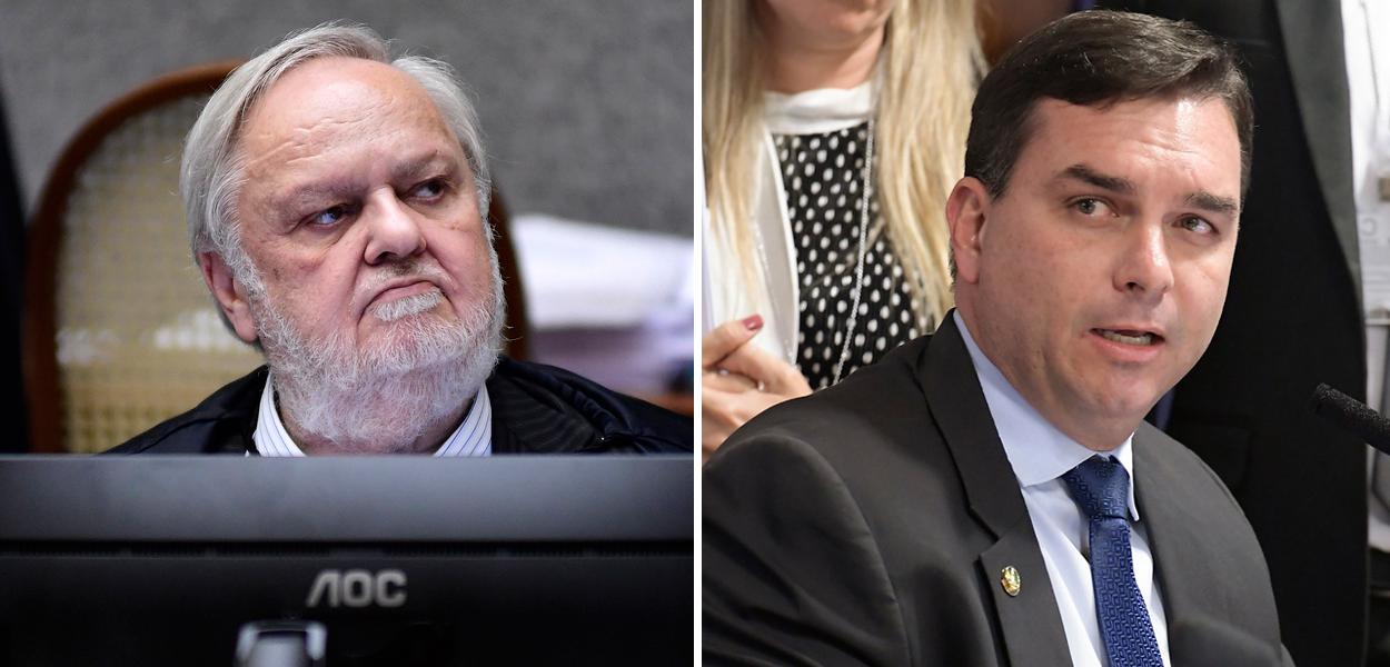 Ministro Félix Fischer e Flávio Bolsonaro