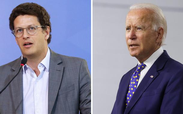 Ricardo Salles e Joe Biden