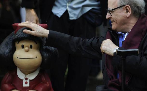 Joaquin Salvador Lavado com Mafalda