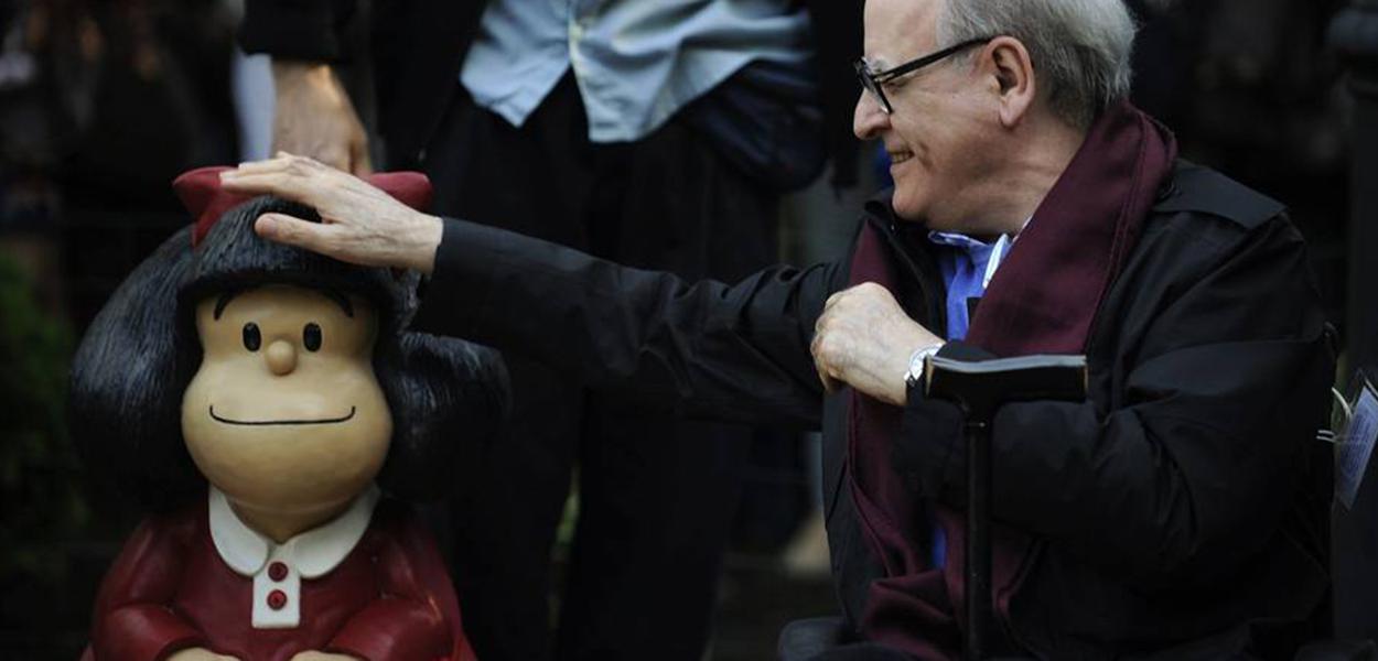 Joaquin Salvador Lavado com Mafalda