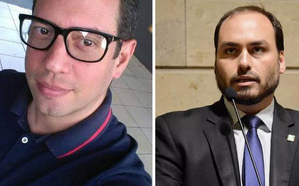 Luciano Querido e Carlos Bolsonaro