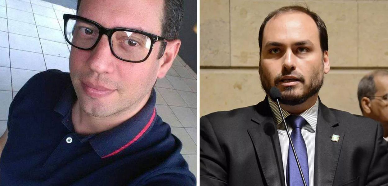 Luciano Querido e Carlos Bolsonaro