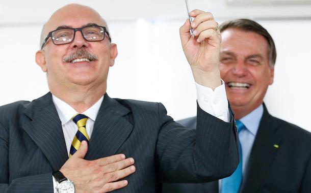 Milton Ribeiro e Jair Bolsonaro