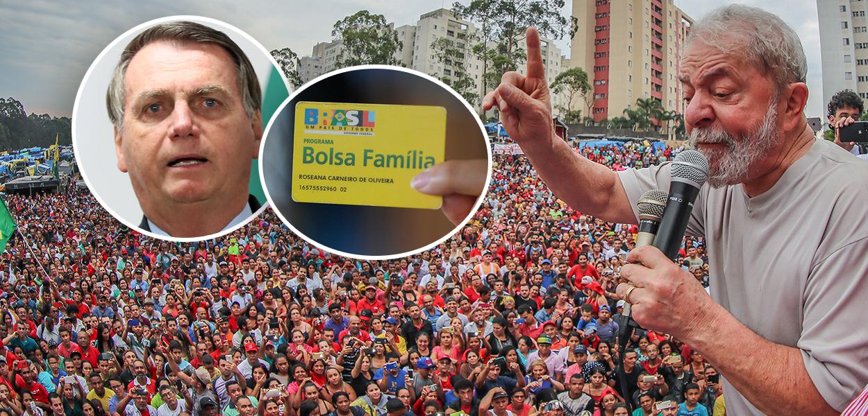 Bolsonaro, cartão do Bolsa Família e Lula