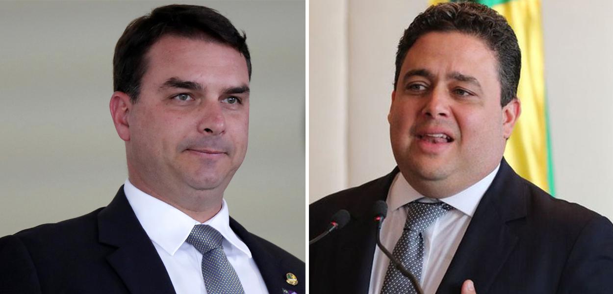 Flávio Bolsonaro e Felipe Santa Cruz