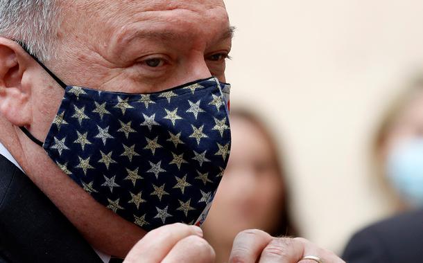 Secretário de Estado dos EUA, Mike Pompeo, durante visita à Croácia 02/10/2020