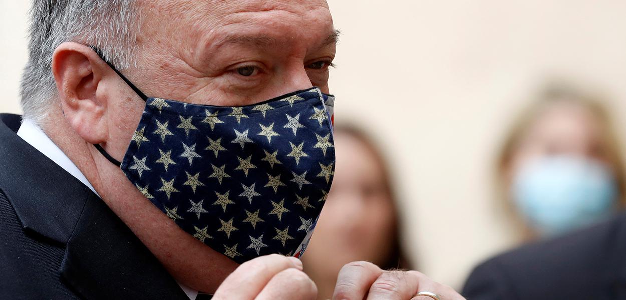 Secretário de Estado dos EUA, Mike Pompeo, durante visita à Croácia 02/10/2020