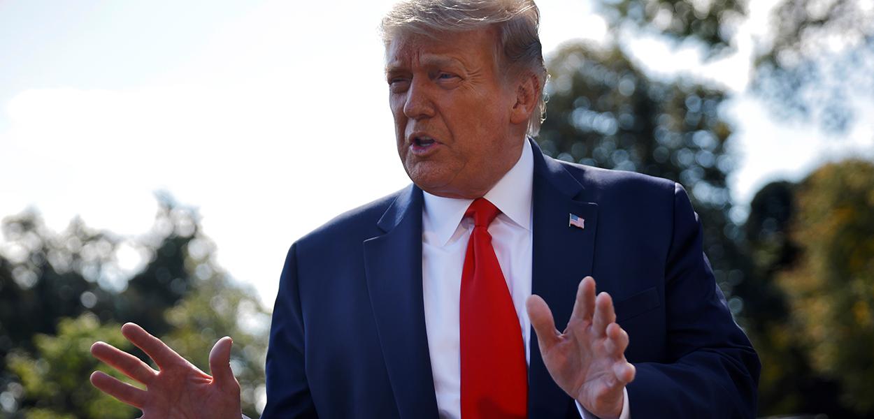 Presidente dos EUA, Donald Trump, na Casa Branca