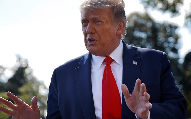 Presidente dos EUA, Donald Trump, na Casa Branca