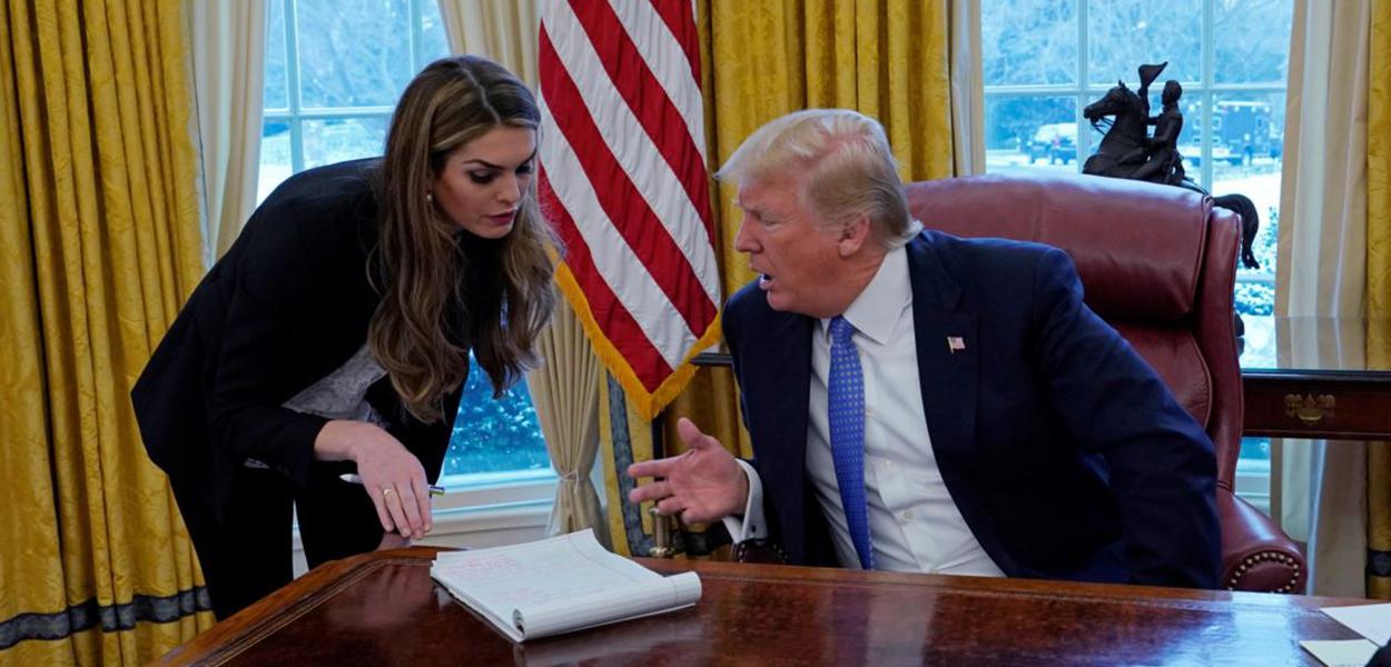 Hope Hicks e Donald Trump