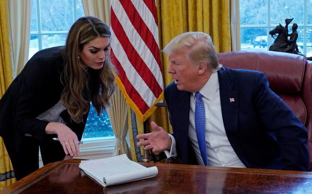 Hope Hicks e Donald Trump