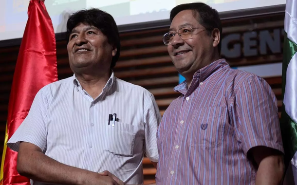 Evo Morales e Luis Arce, do MAS