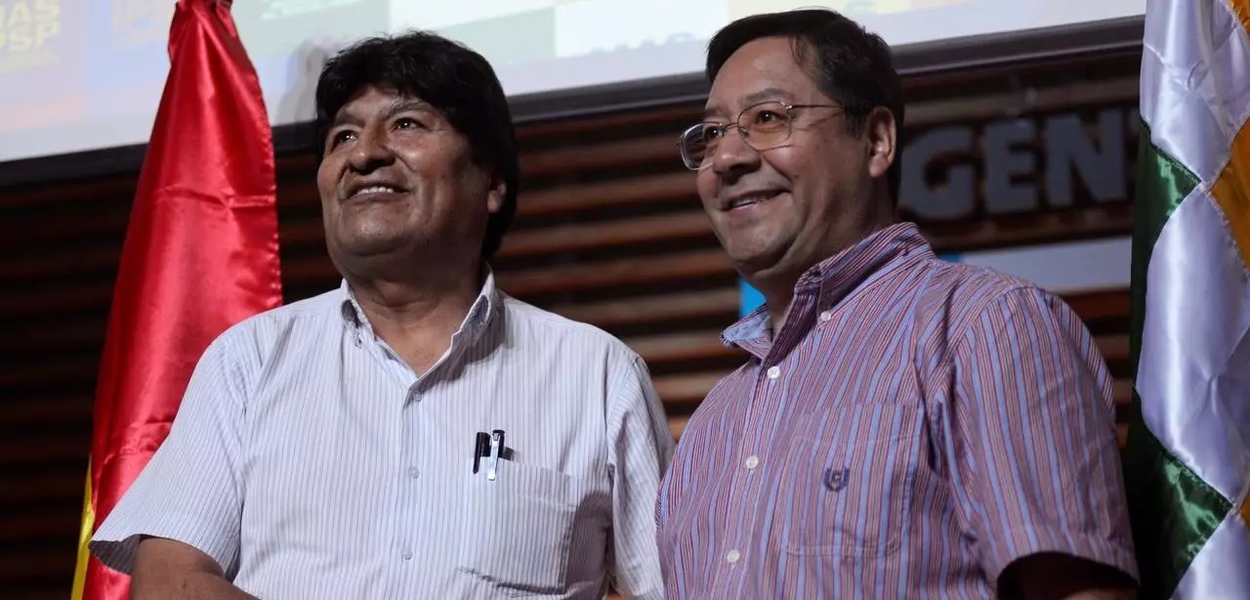 Evo Morales e Luis Arce, do MAS