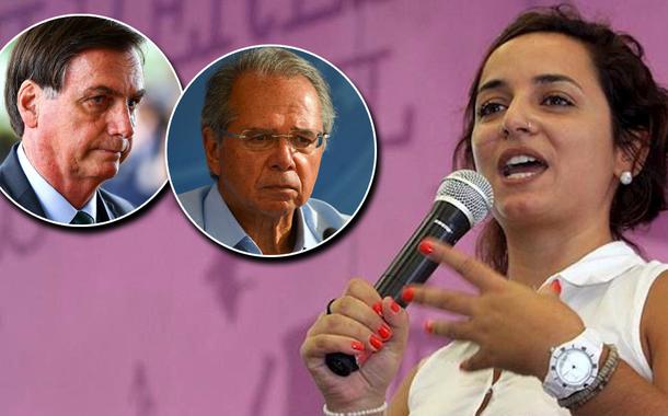 Jair Bolsonaro, Paulo Guedes e Juliane Furno