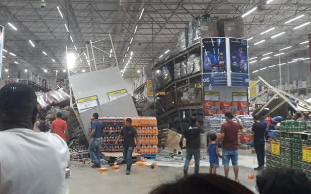 Prateleiras desabam e geram pânico em atacado de São Luís (MA)