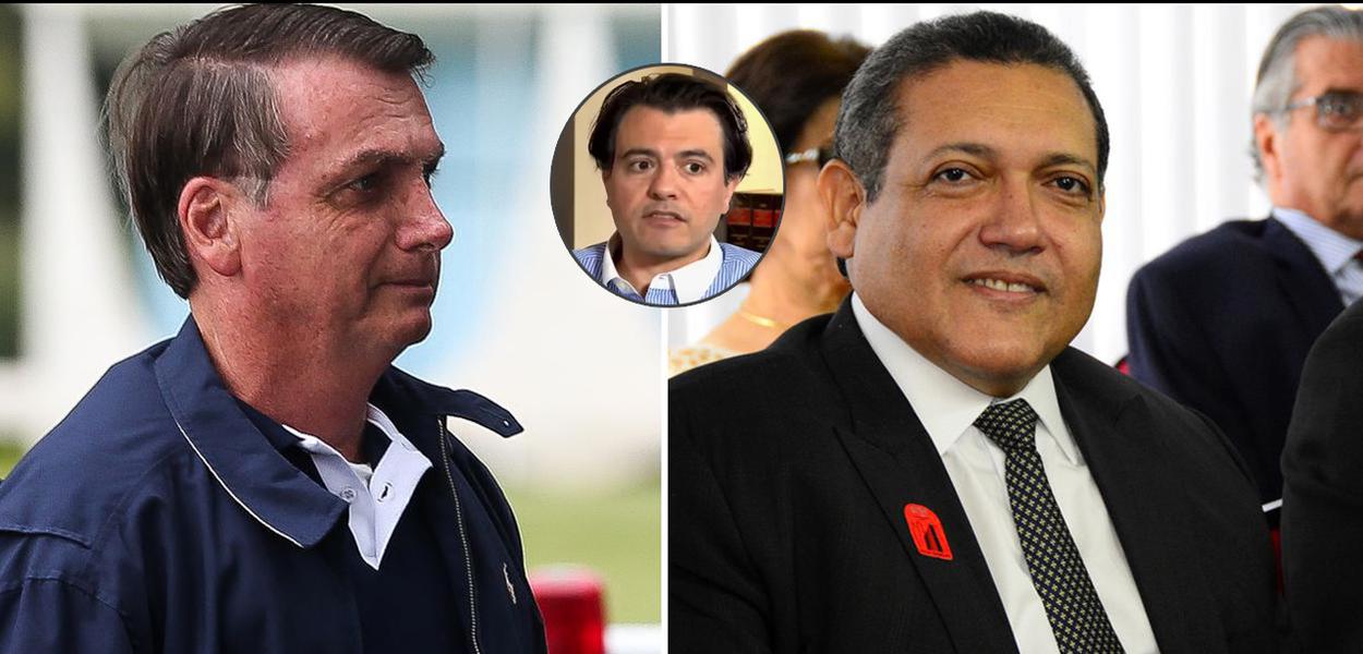 Jair Bolsonaro, empresário Otávio Oscar Fakhoury e Kássio Nunes