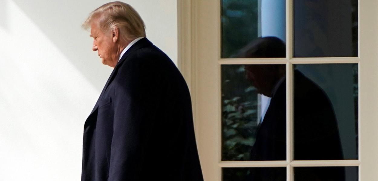 Presidente dos EUA, Donald Trump, na Casa Branca 01/10/2020