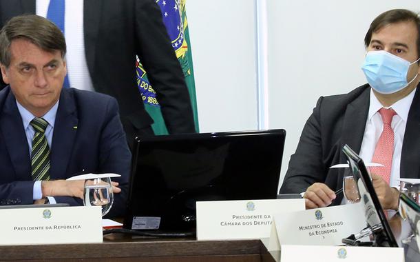 Jair Bolsonaro e Rodrigo Maia