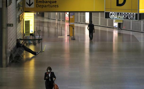 Aeroporto de Guarulhos durante a pandemia
