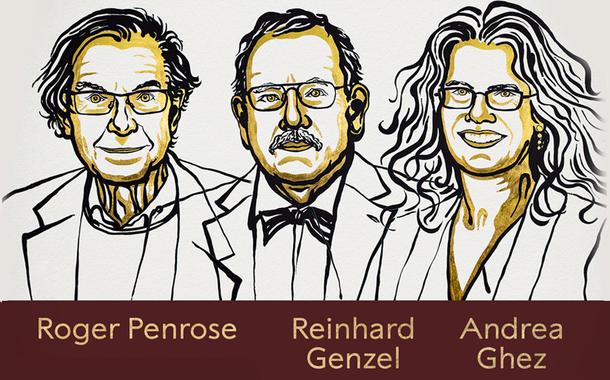 Roger Penrose, Reinhard Genzel e Andrea Ghez