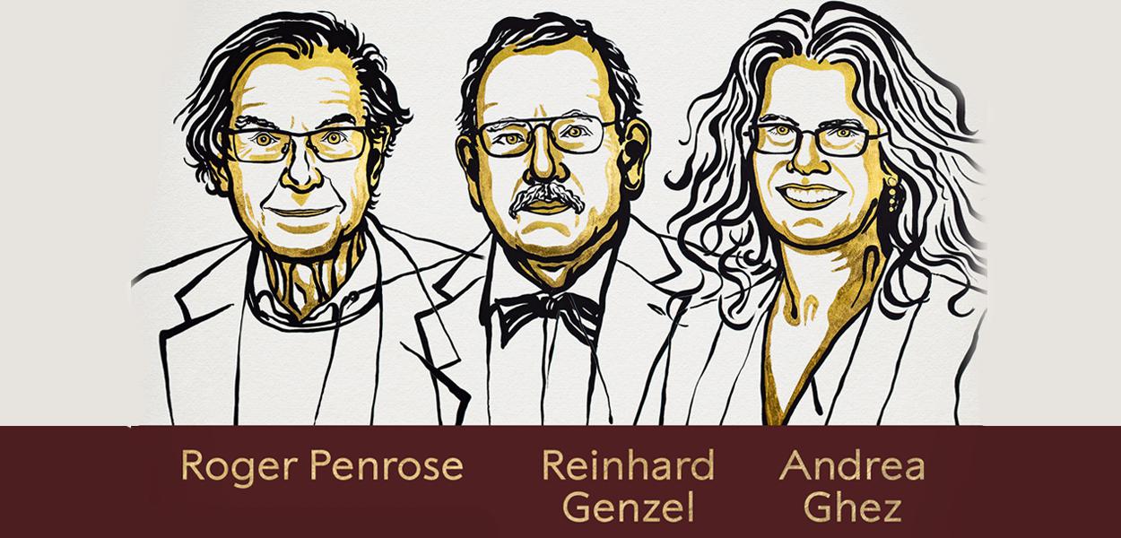 Roger Penrose, Reinhard Genzel e Andrea Ghez