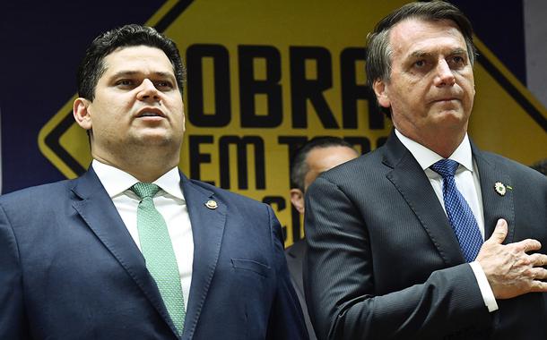 Davi Alcolumbre e Jair Bolsonaro