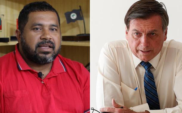 João Paulo Rodrigues e Jair Bolsonaro