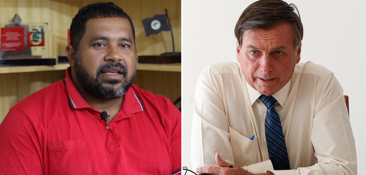 João Paulo Rodrigues e Jair Bolsonaro