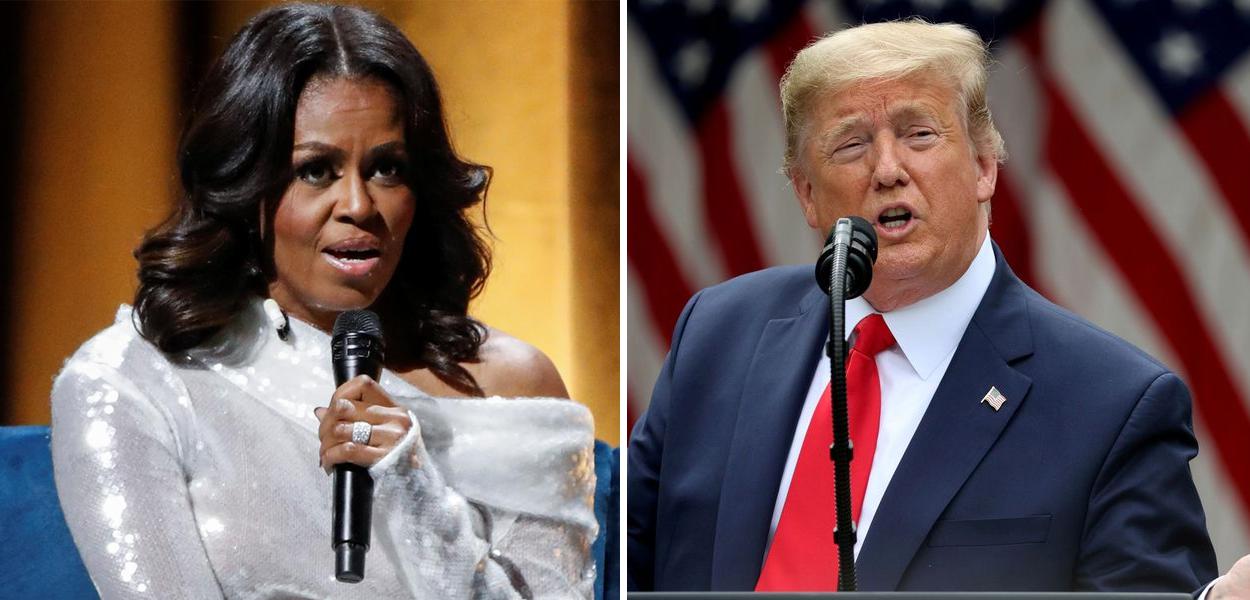 Michelle Obama e Donald Trump