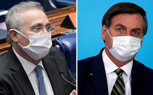 Renan Calheiros e Jair Bolsonaro