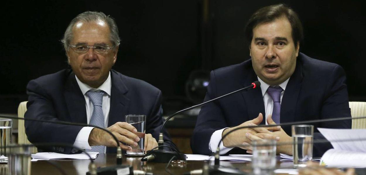 Paulo Guedes e Rodrigo Maia