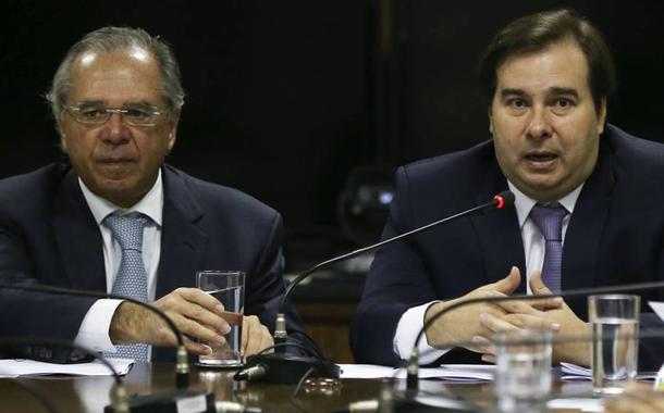 Paulo Guedes e Rodrigo Maia