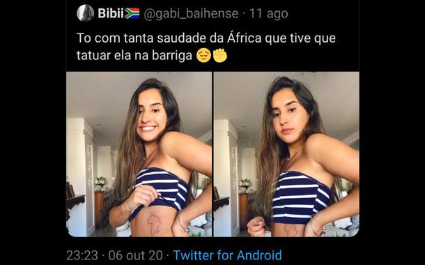 Jovem tatua África e causa polêmica